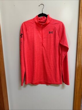 Under Armour Coral Pink Half-Zip Performance Top